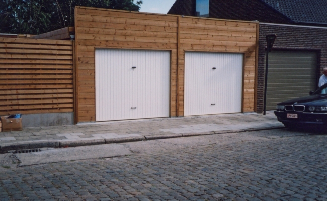 Aanbouw garage plat